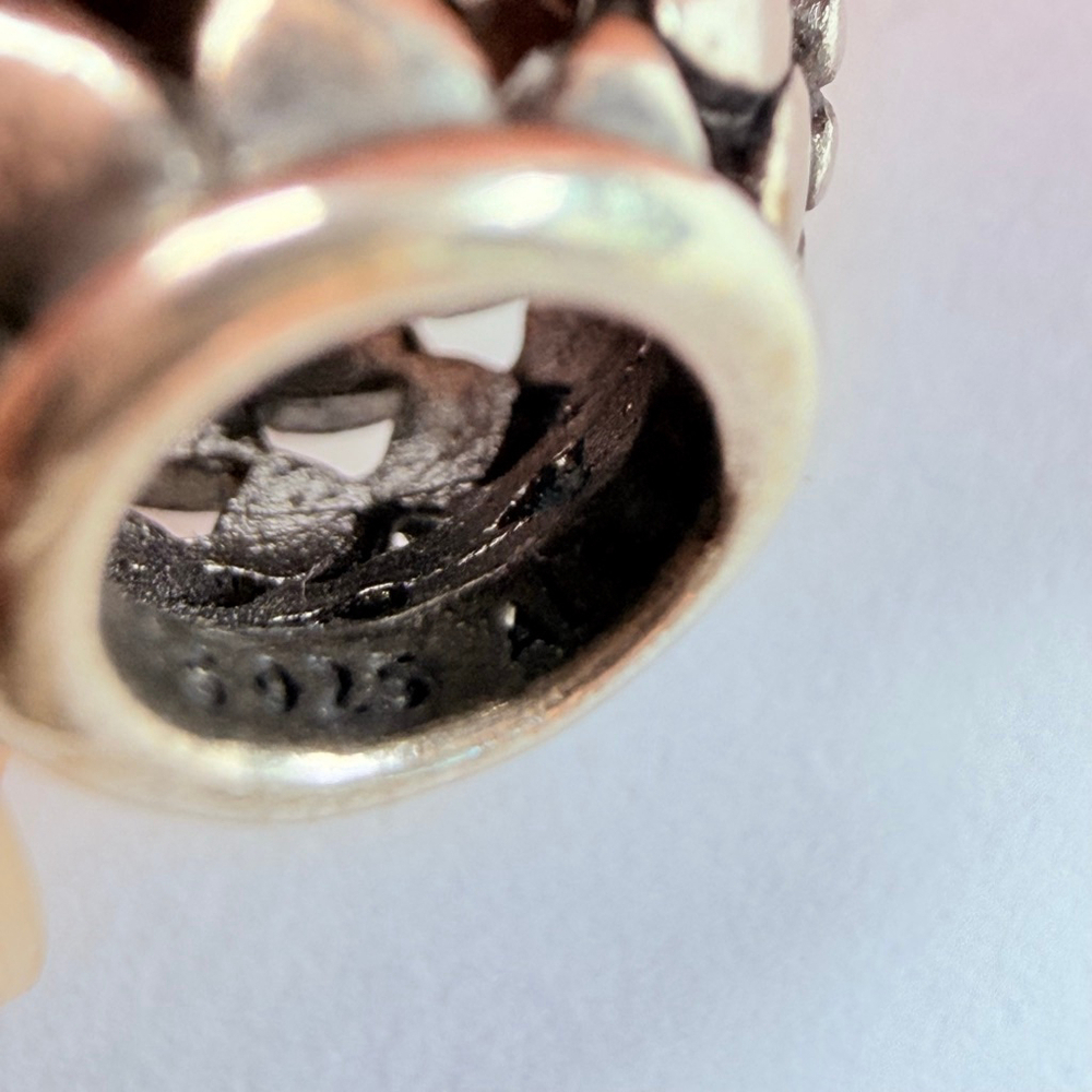 Pandora Climbing Ivy Palu Kali Barrel Charm Sterling Silver 925 ALE Retired - Picture 4 of 6